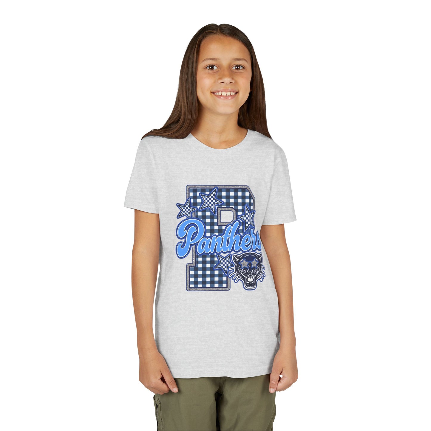 Youth Memorial Panthers Gingham Tee