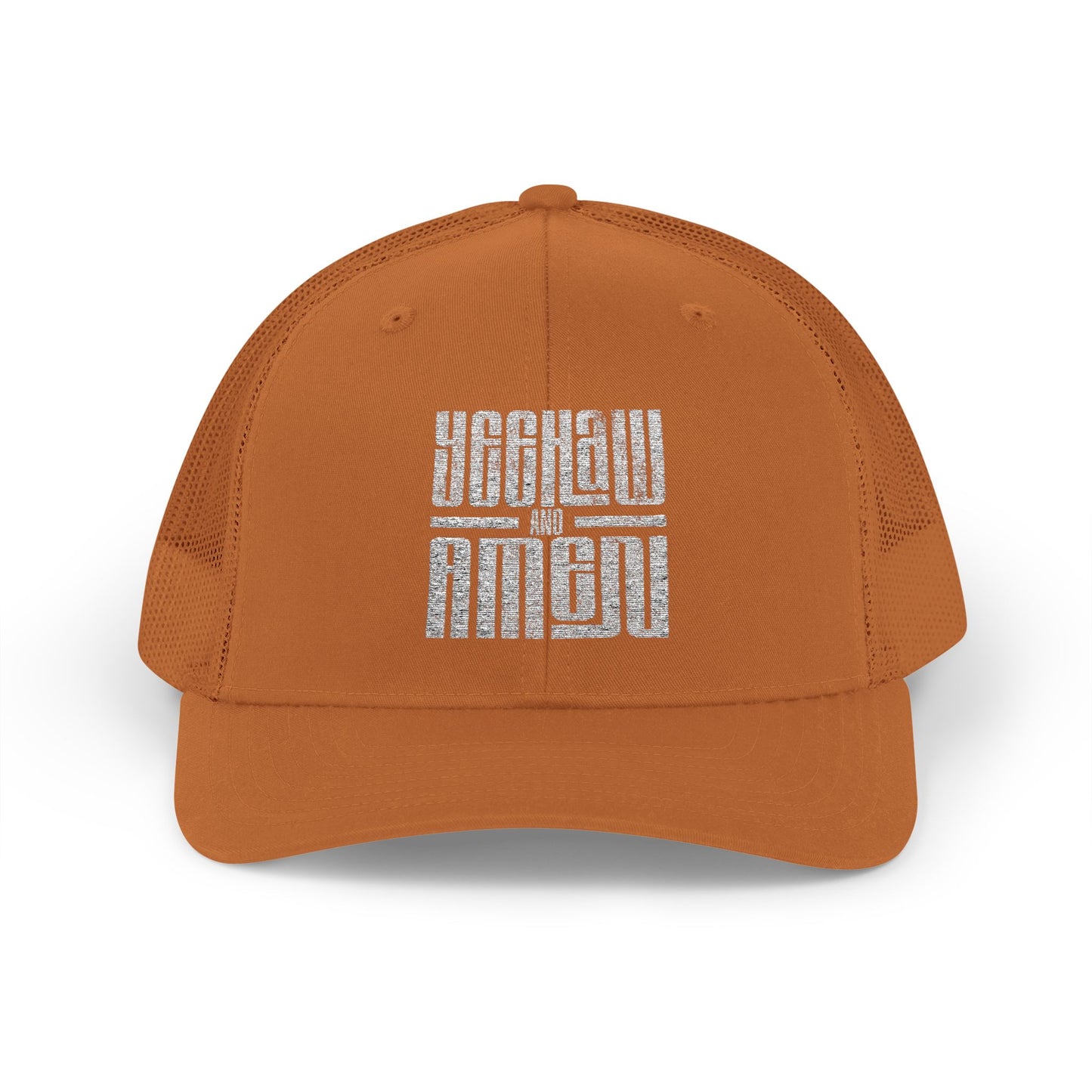 Yeehaw and Amen Trucker Cap