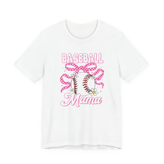 Pink Ribbon Baseball Mom Tee