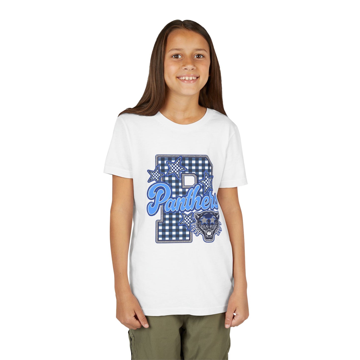 Youth Memorial Panthers Gingham Tee