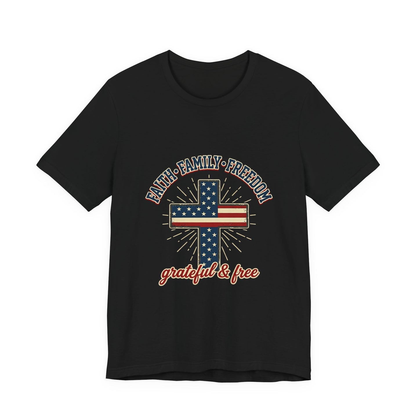 Faith Family Freedom Cross Tee