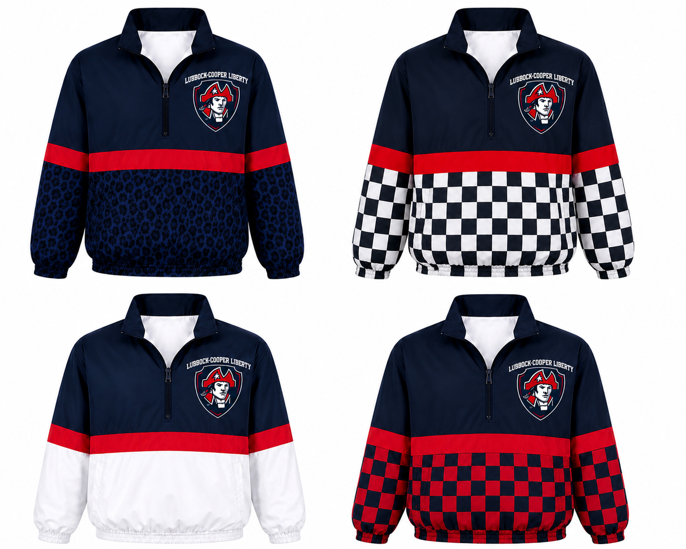 Custom Team Spirit Quarter-Zip Windbreaker