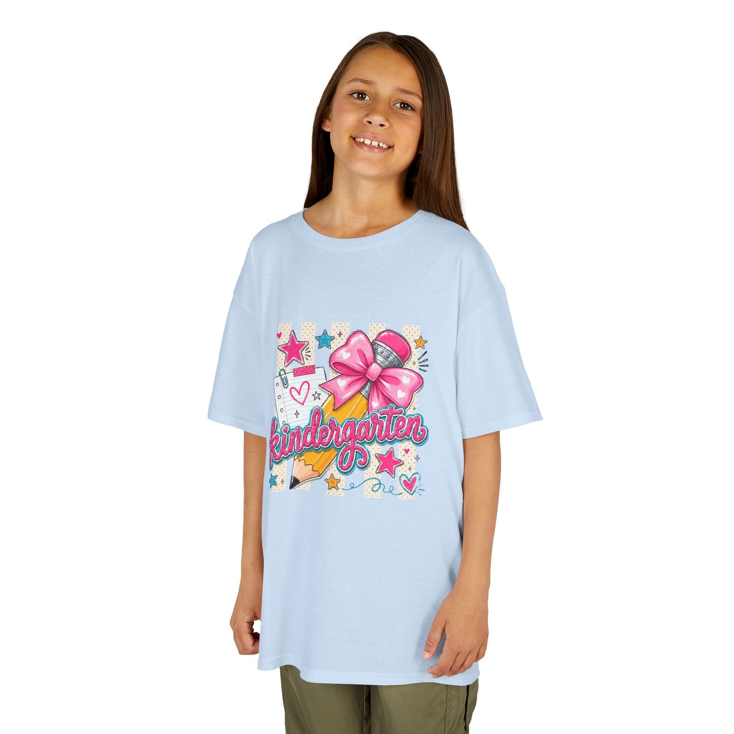 Kindergarten Pink Bow Back-to-School Tee