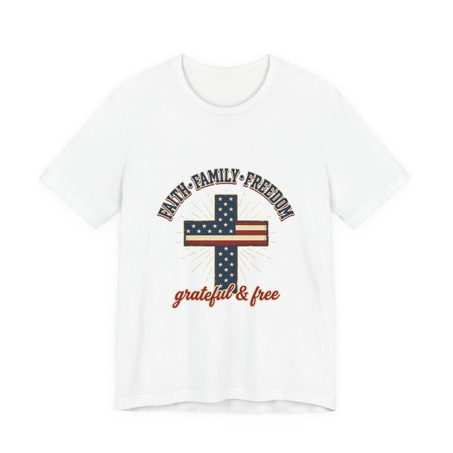 Faith Family Freedom Cross Tee