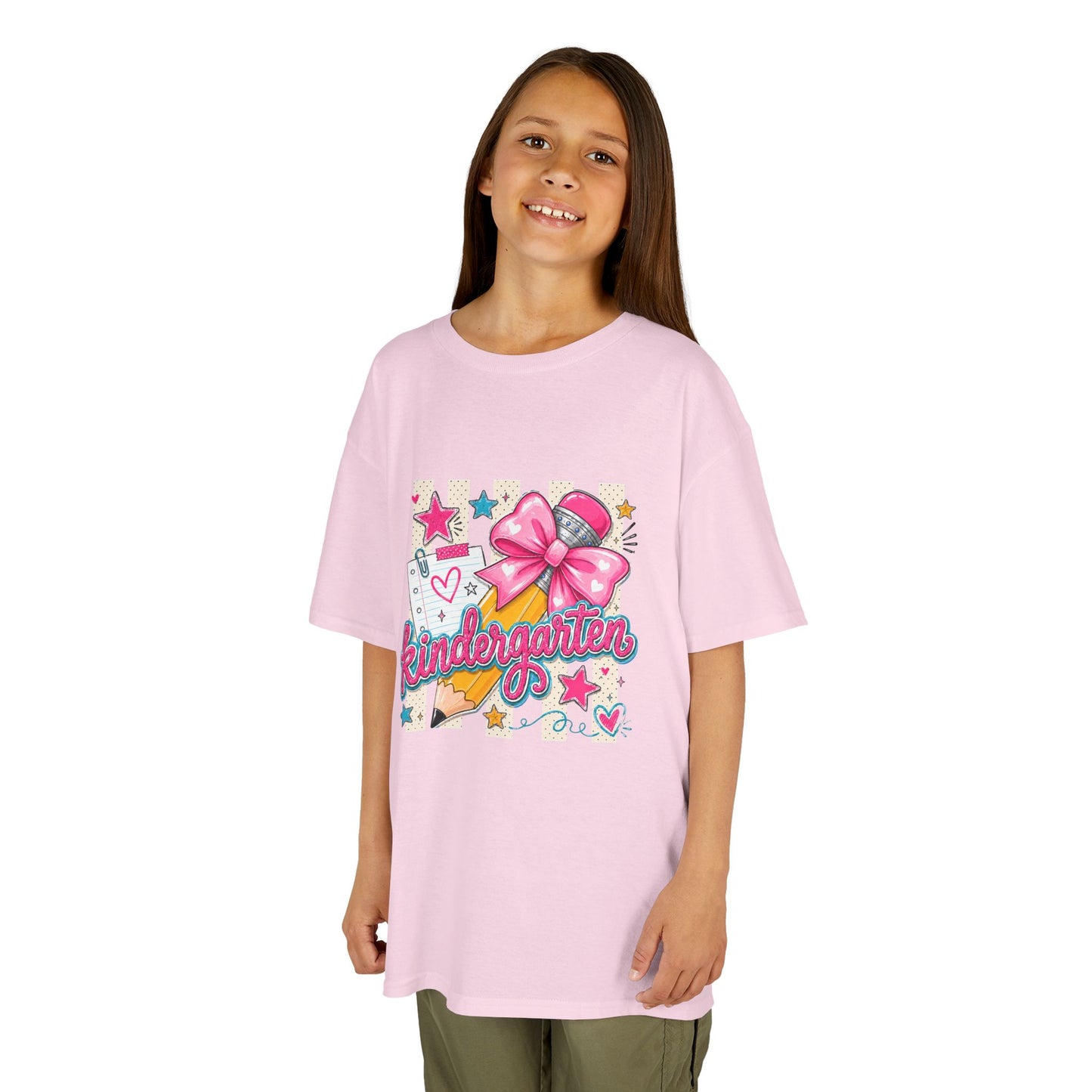 Kindergarten Pink Bow Back-to-School Tee