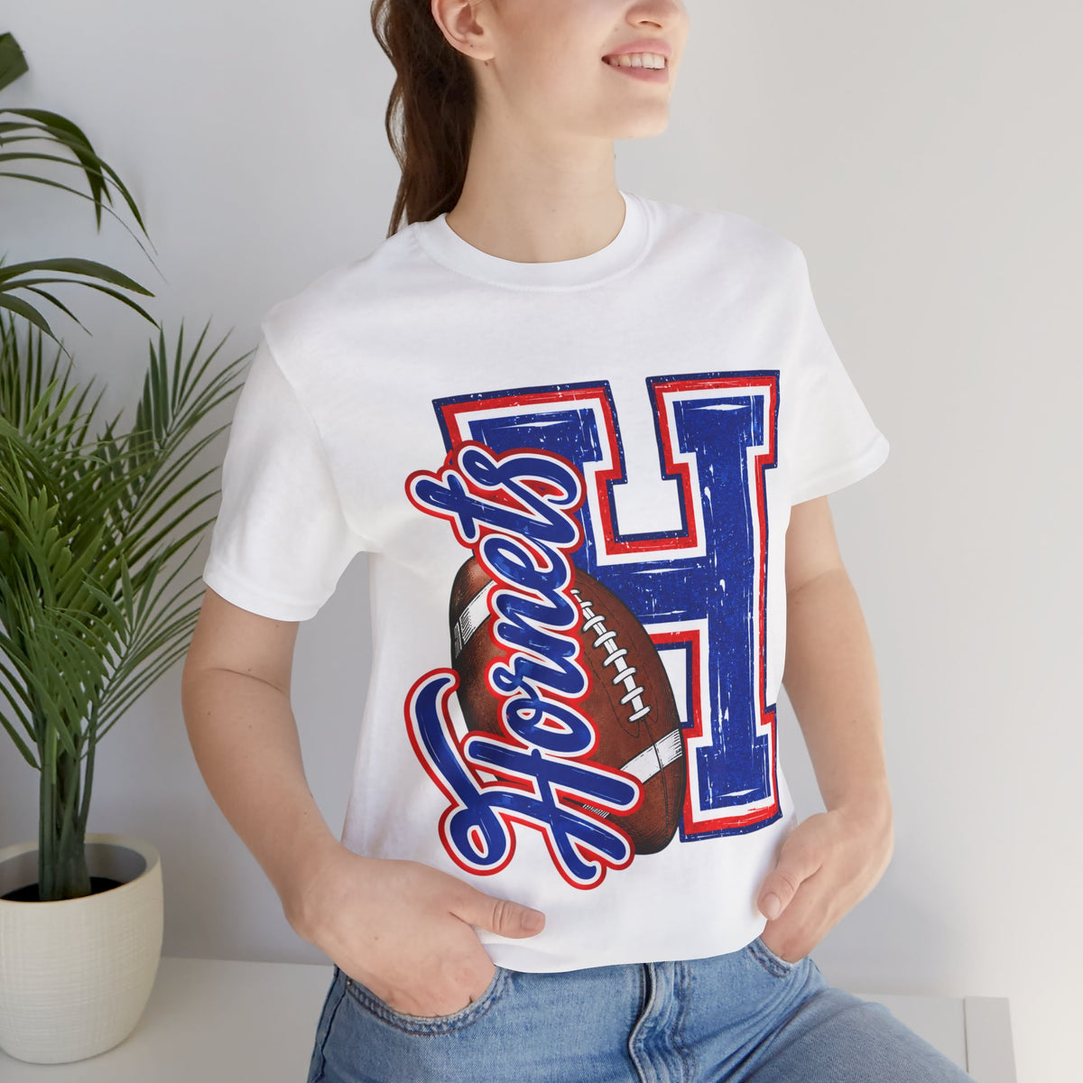 Hornets H Football Tee