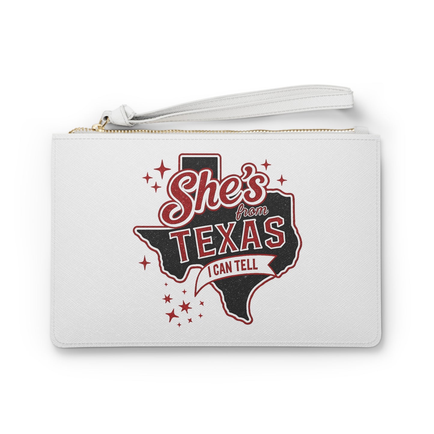 “She’s From Texas I Can Tell” Clutch Bag