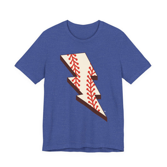 Baseball Lightning Bolt Tee