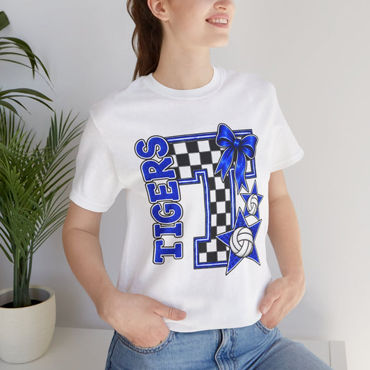 Tigers Checkered Volleyball Tee