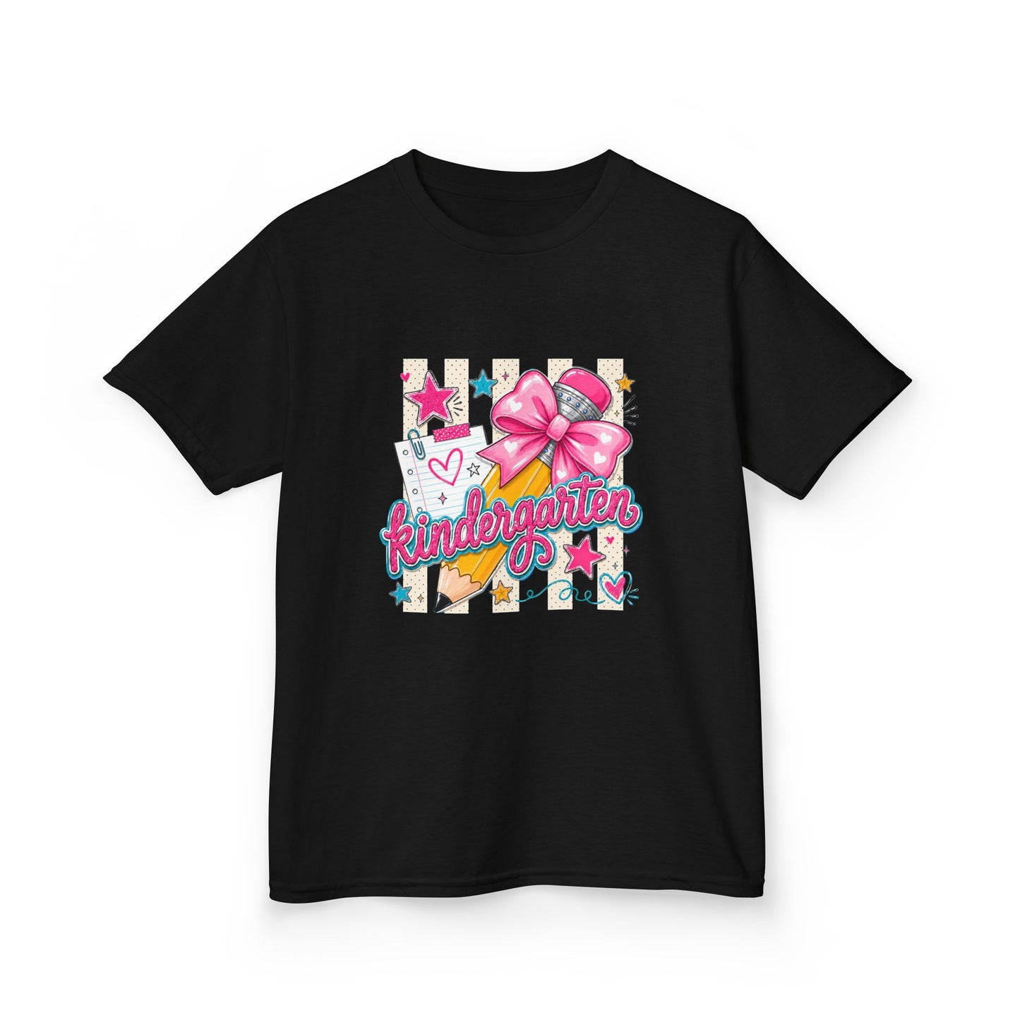 Kindergarten Pink Bow Back-to-School Tee