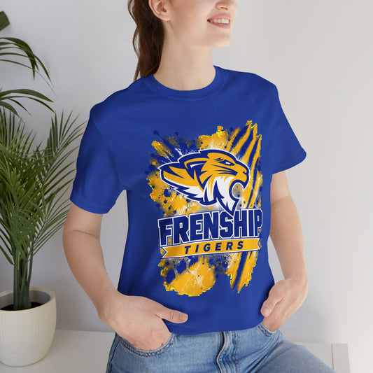Frenship Tigers Yellow & Blue School Spirit Tee