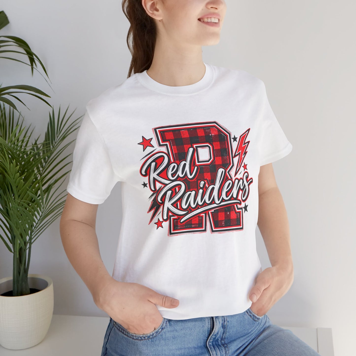 Red Raiders Red/Black Checkered Tee