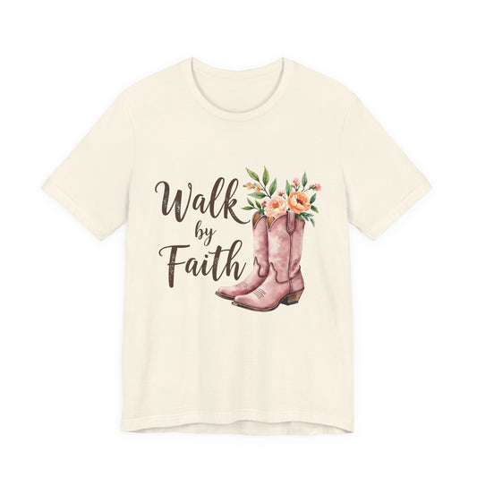 Walk by Faith Boots Tee