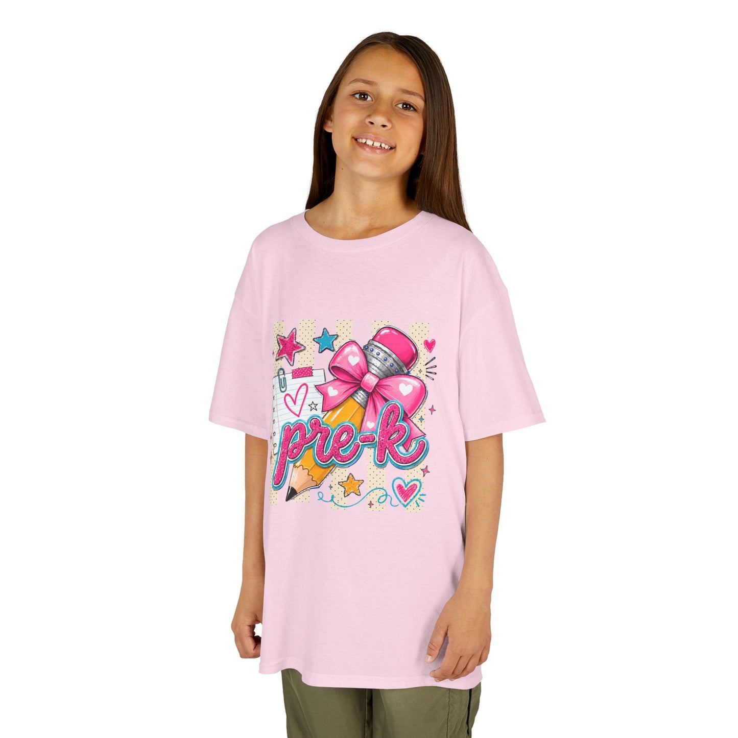 Pre-K Pink Bow Back-to-School Tee
