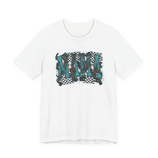 Checkerboard Wave Graphic Tee