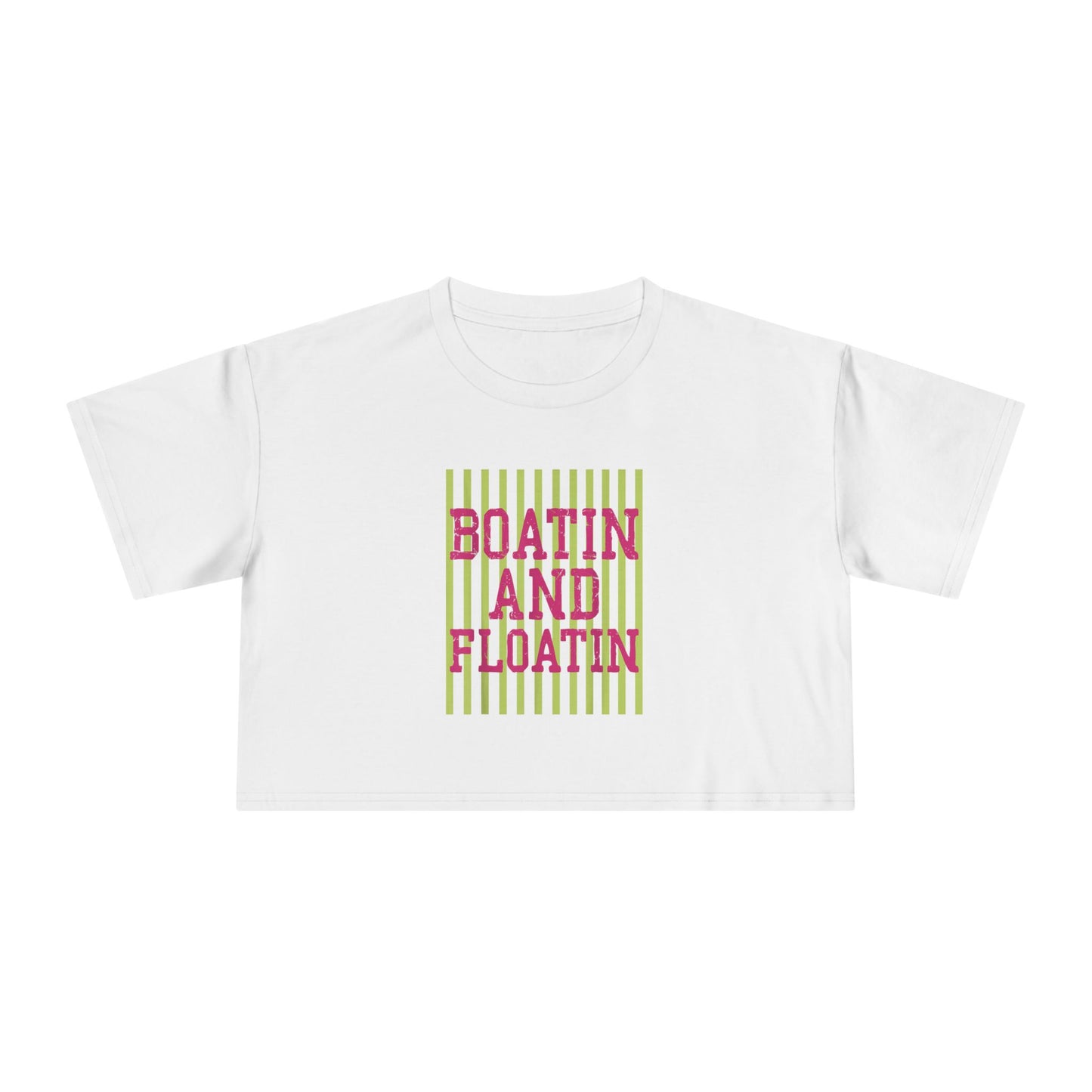 Boatin and Floatin Crop Tee