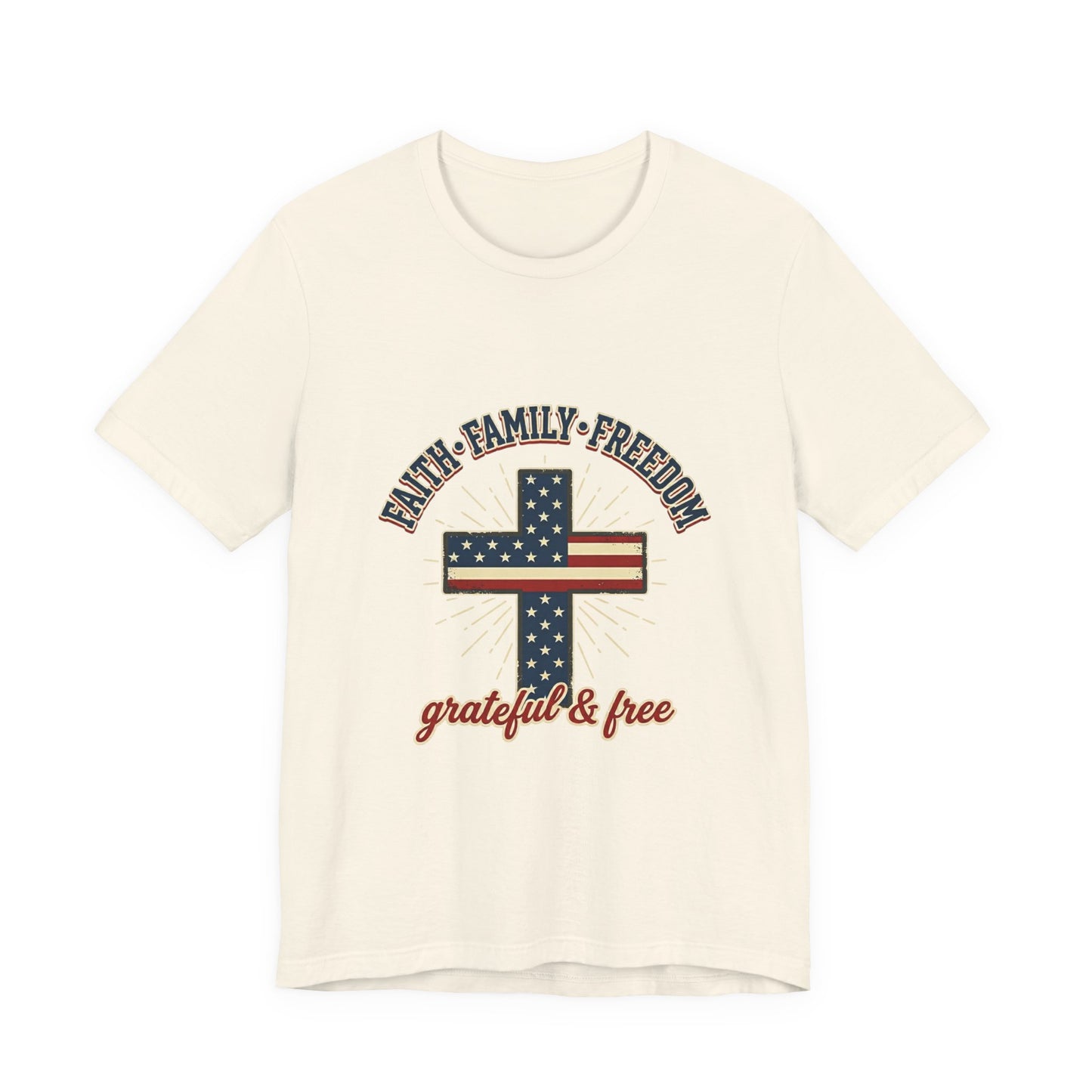 Faith Family Freedom Cross Tee