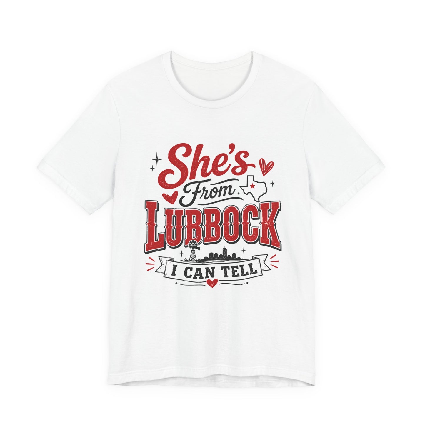 “She’s from Lubbock” Red Tee
