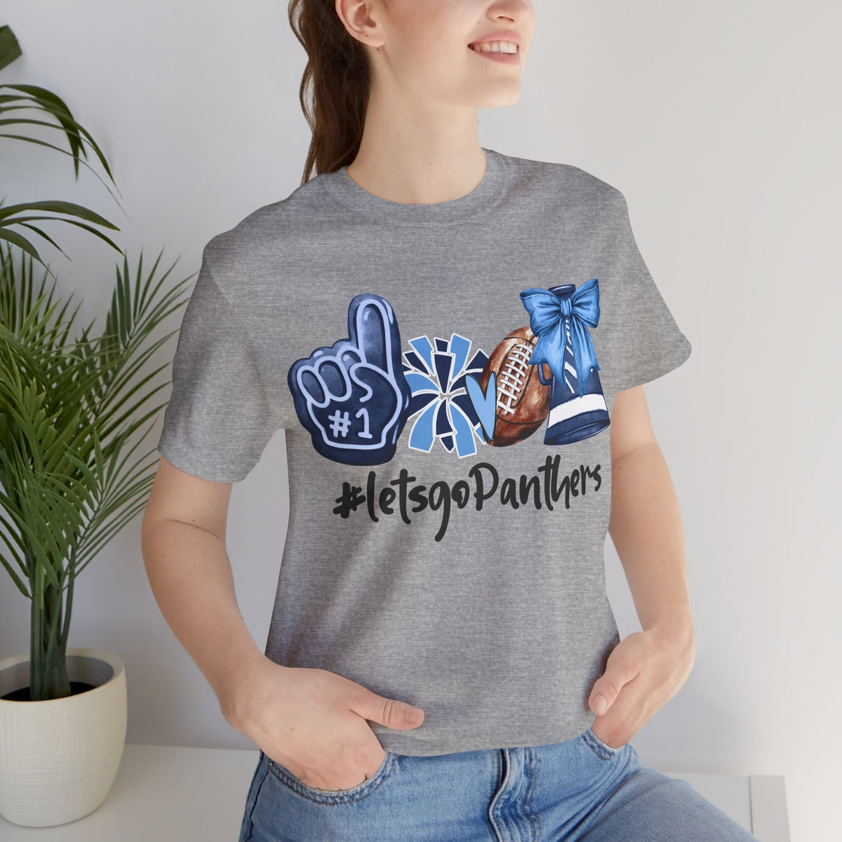 #letsgopanthers cheer tee