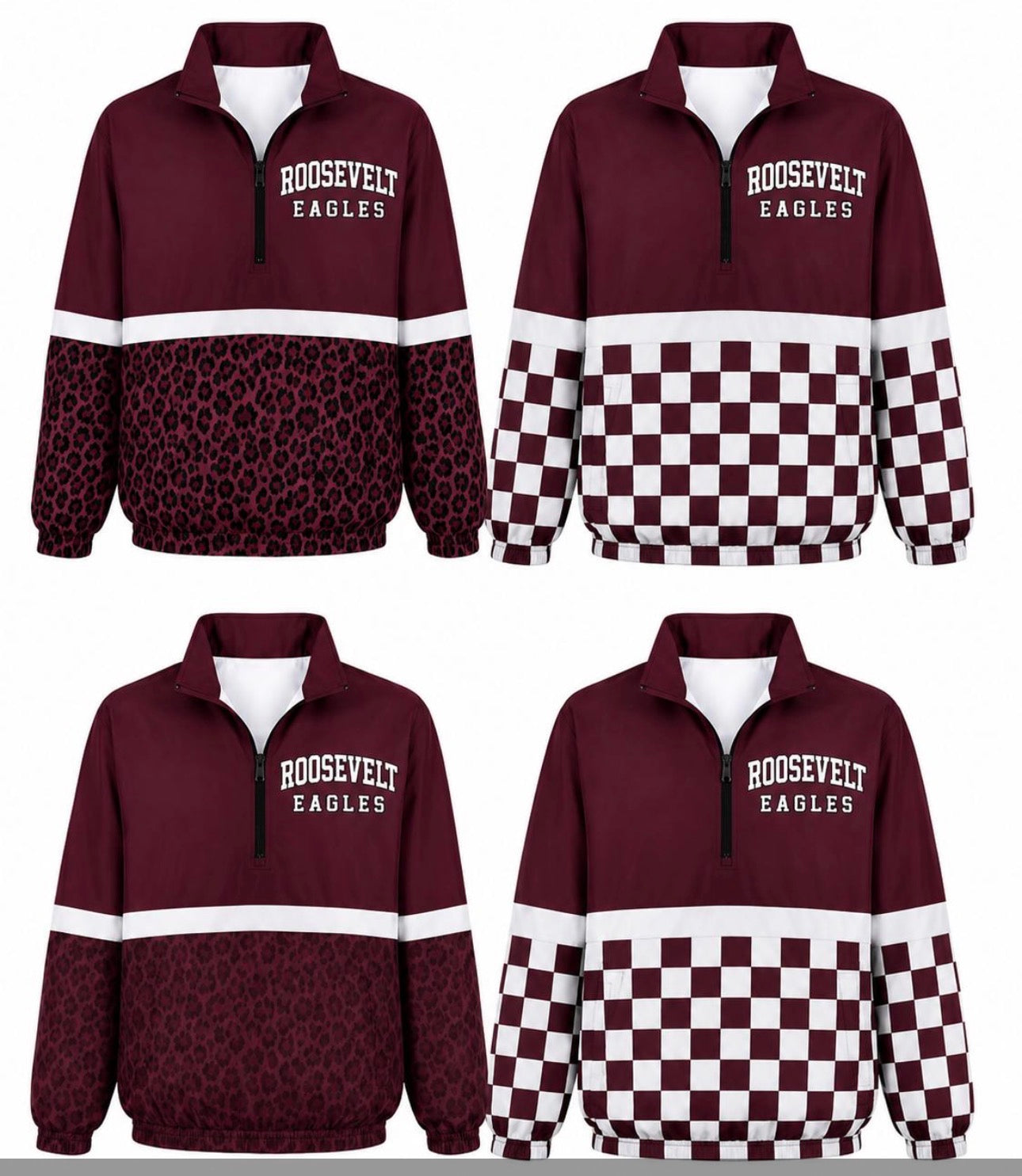 Custom Team Spirit Quarter-Zip Windbreaker