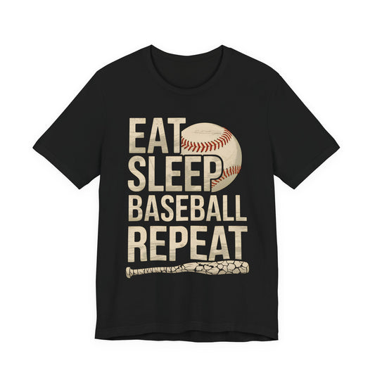 "Eat Sleep Baseball Repeat" Tee