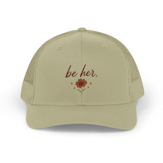 be her. Floral Trucker Cap