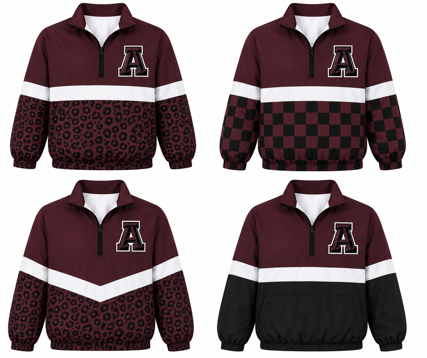 Custom Team Spirit Quarter-Zip Windbreaker