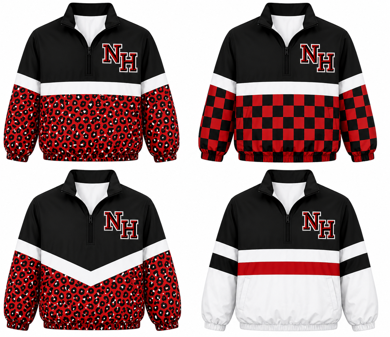 Custom Team Spirit Quarter-Zip Windbreaker