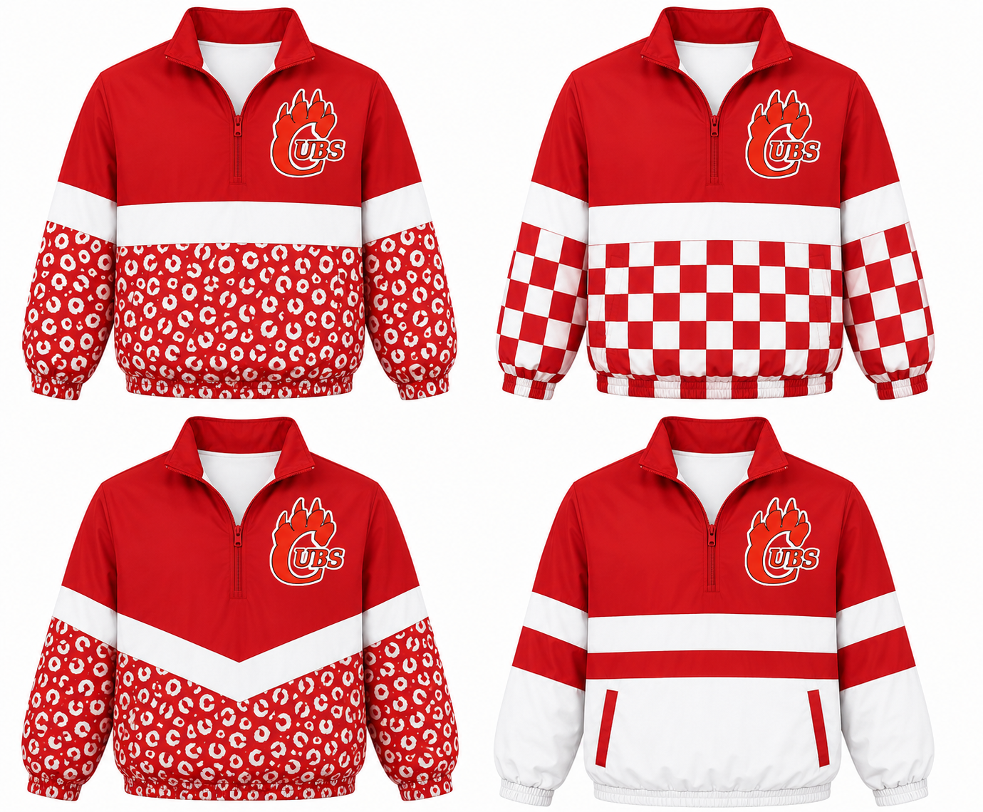 Custom Team Spirit Quarter-Zip Windbreaker