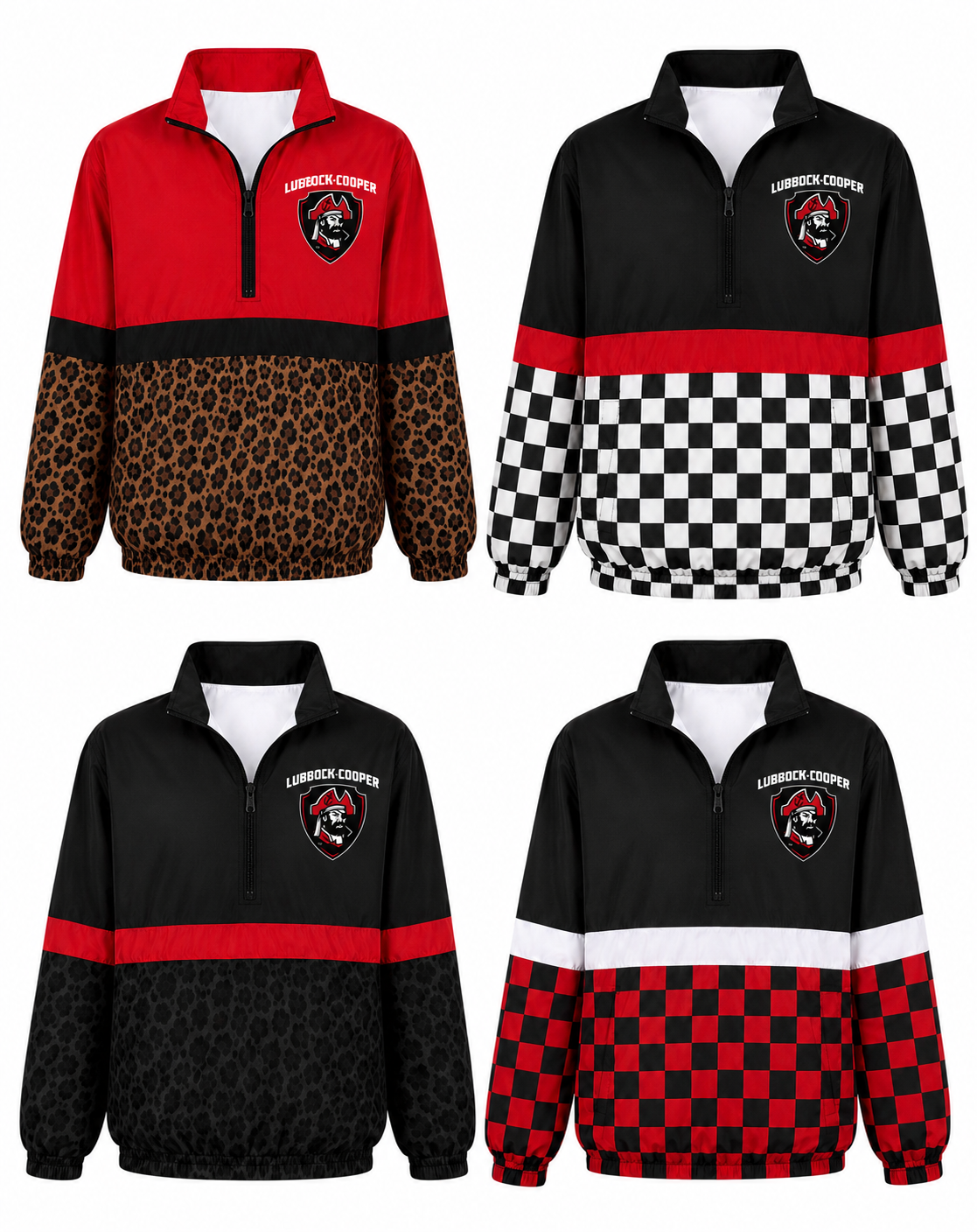 Custom Team Spirit Quarter-Zip Windbreaker