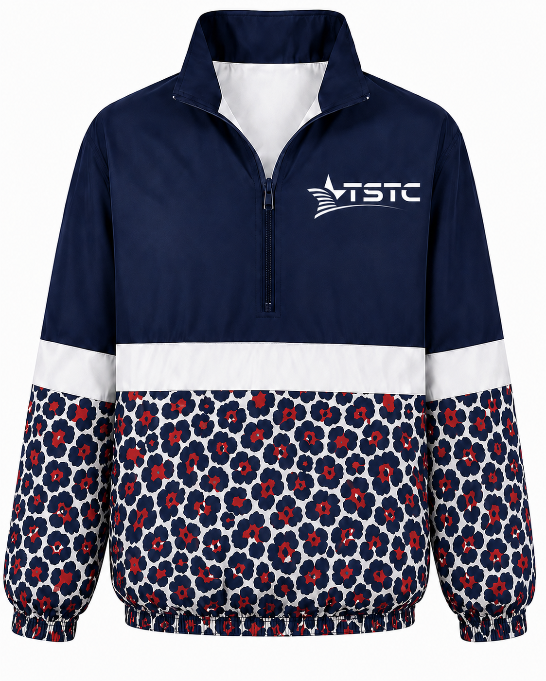 TSTC Windbreaker Leopard Print - White Logo